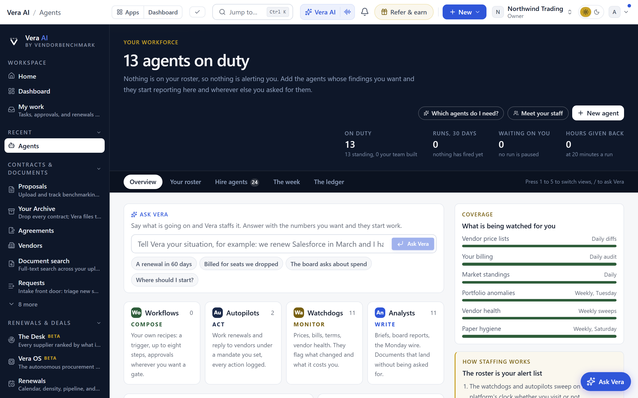 Agent Center screenshot