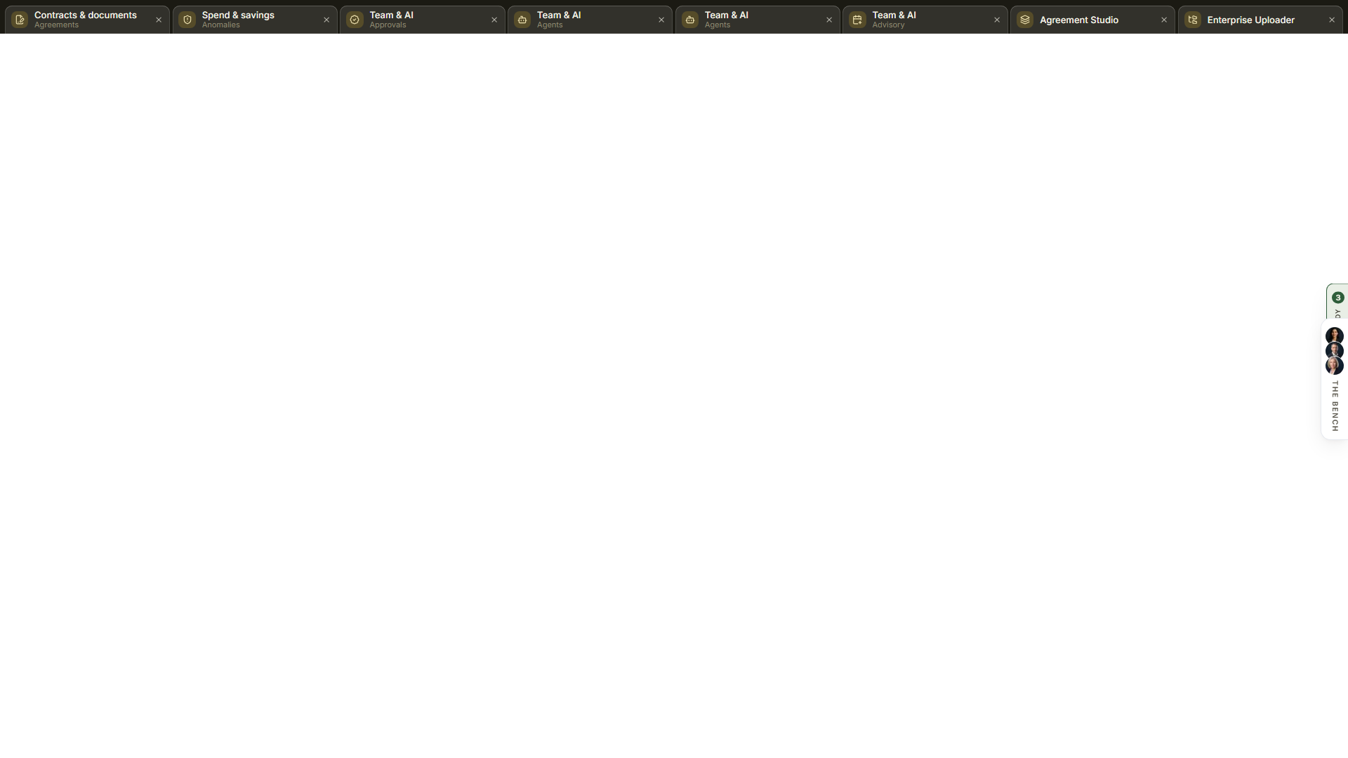 The app window minimized to its tab on the strip