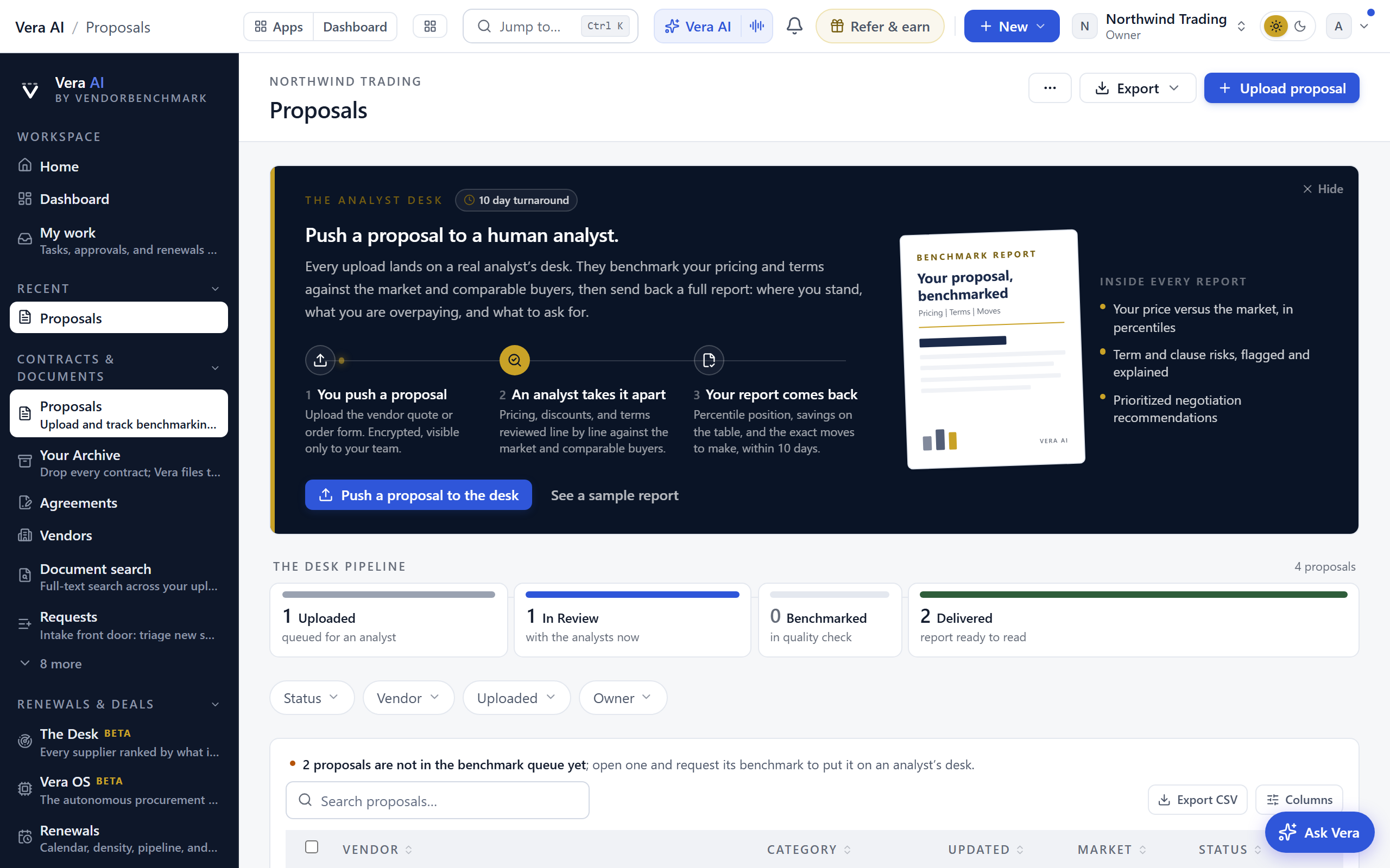 Proposals screenshot