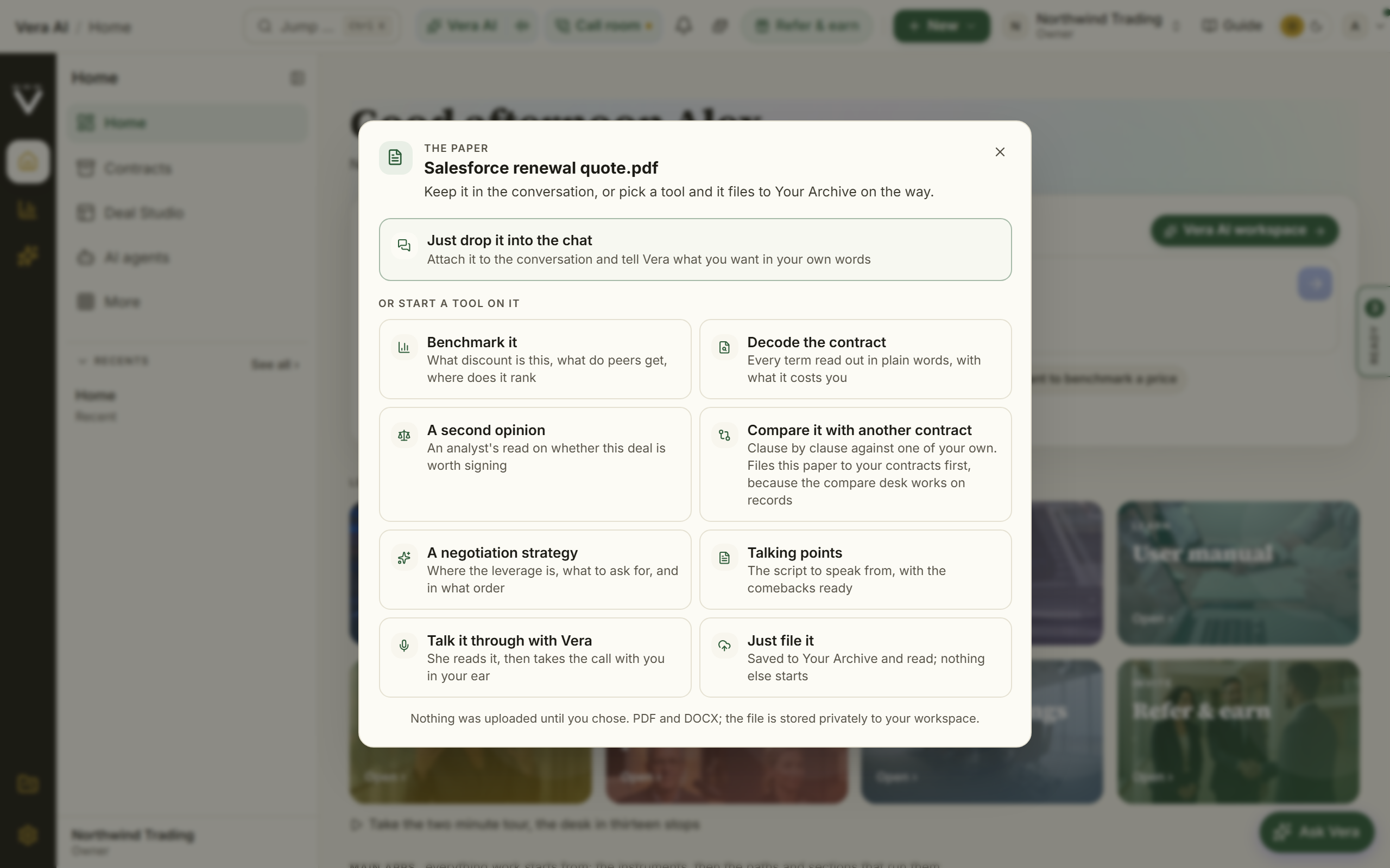 Drop chooser screenshot