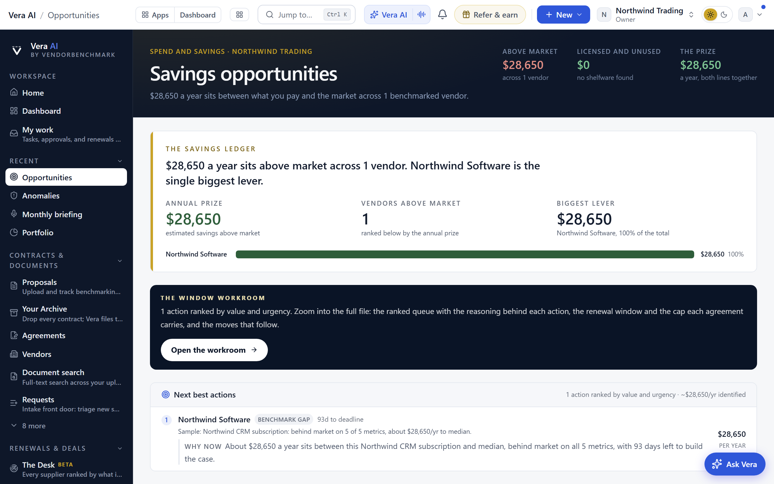 Opportunities screenshot