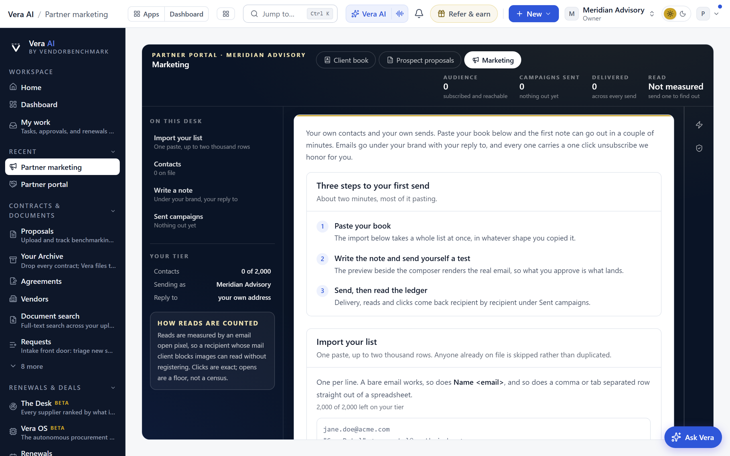 Partner marketing screenshot