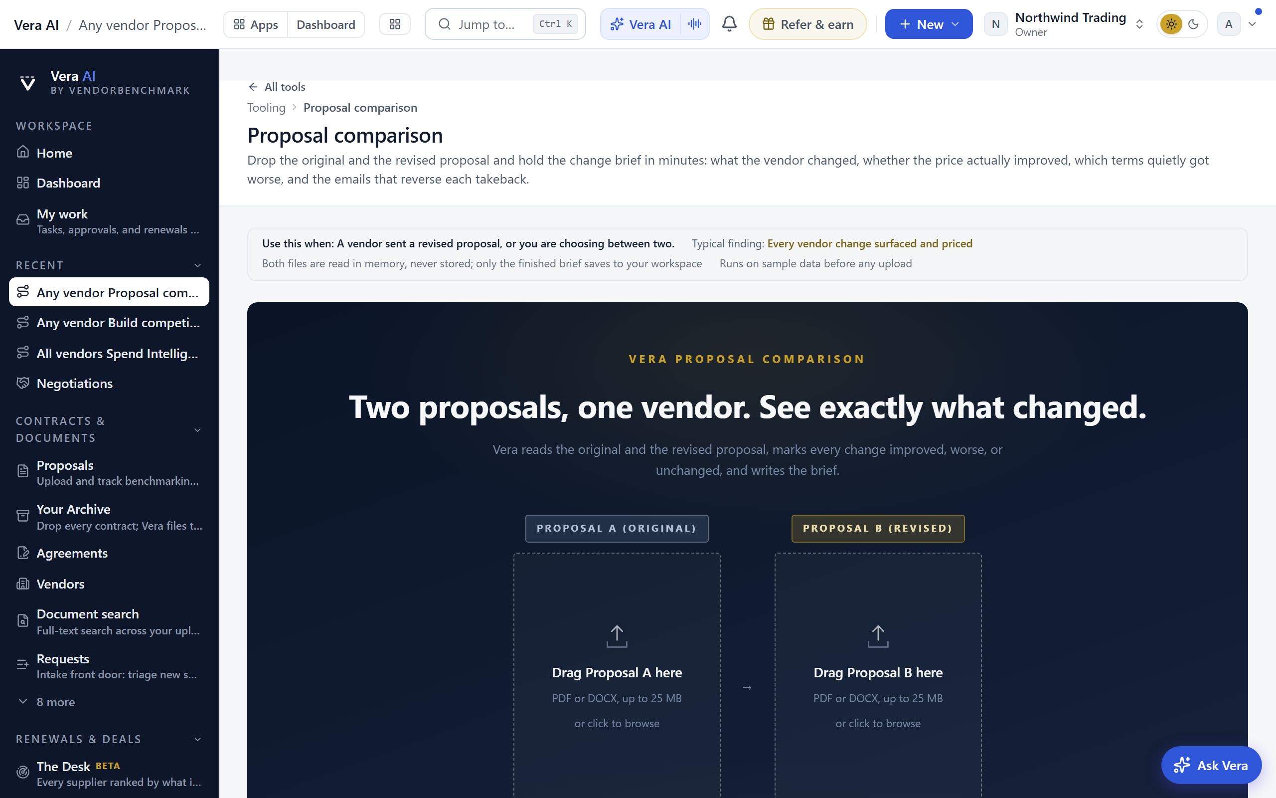 Proposal comparison
