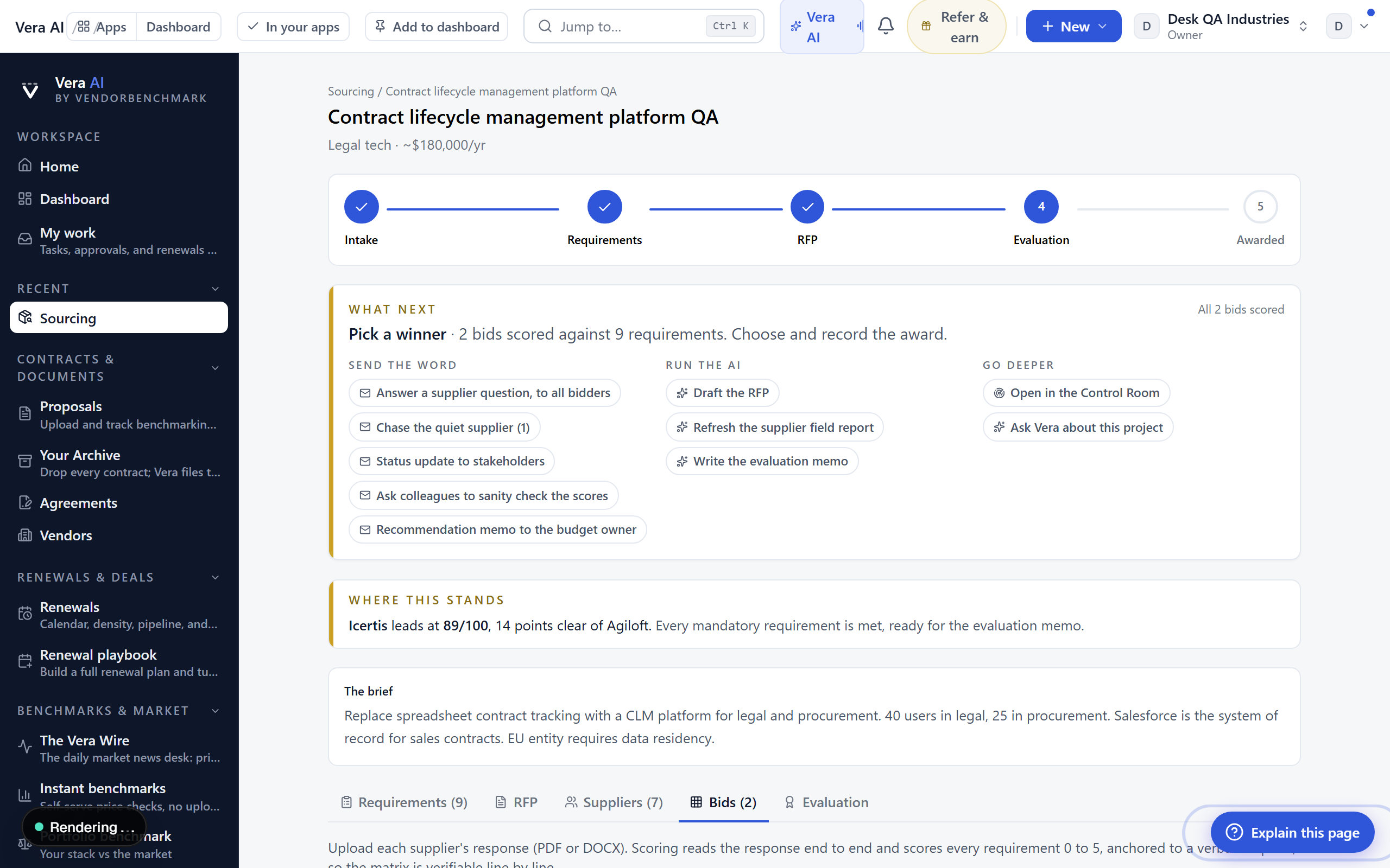A sourcing project led by the What Next desk