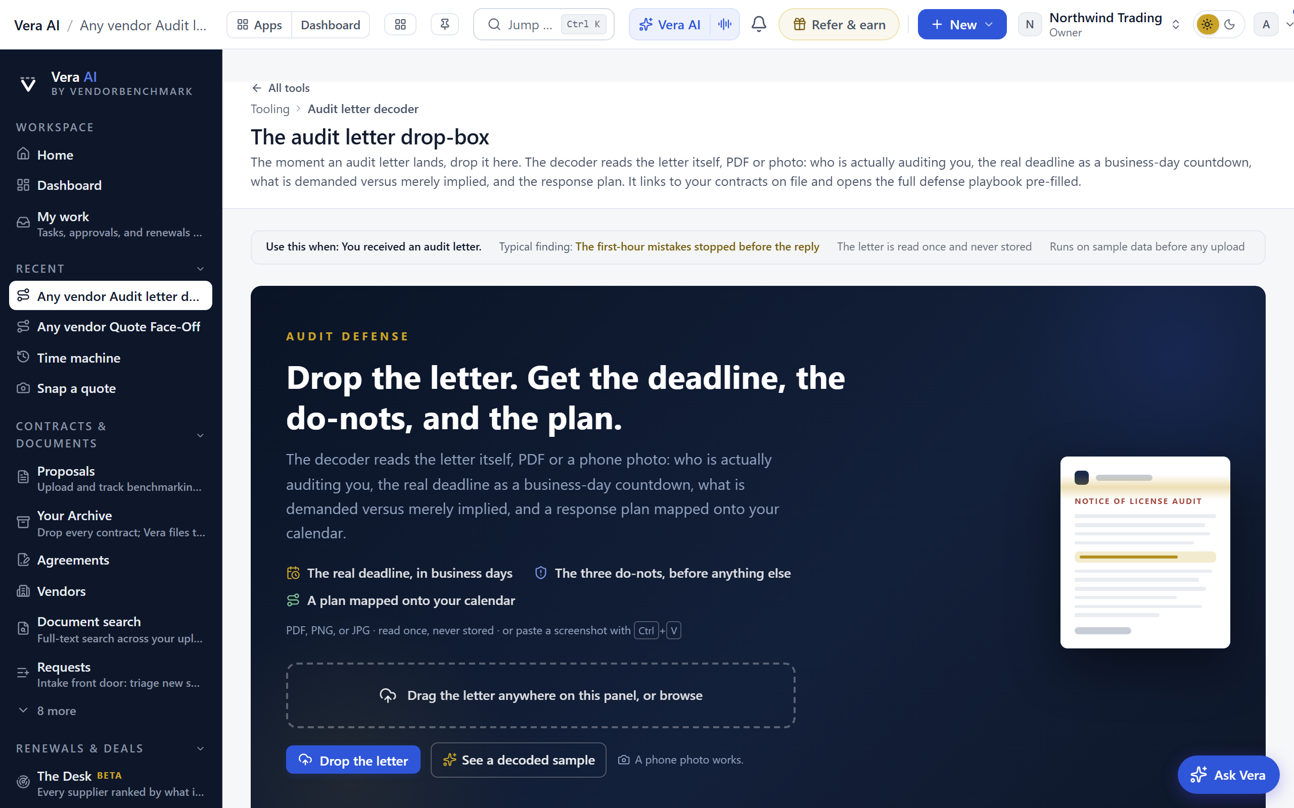 The audit letter decoder