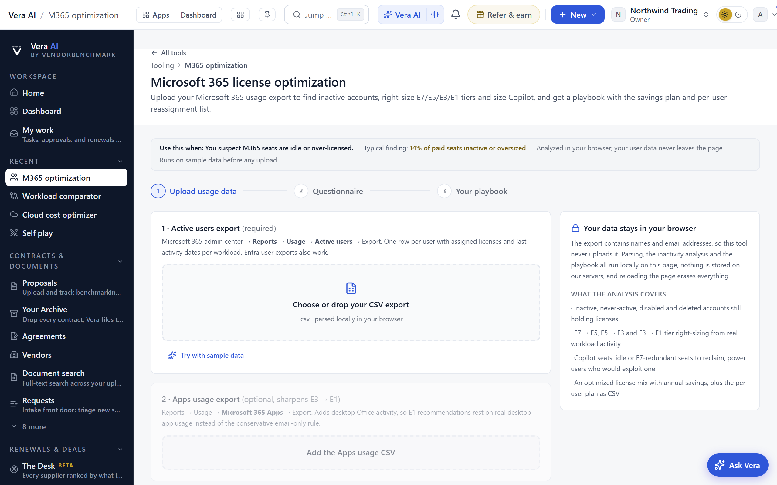 The M365 license optimizer