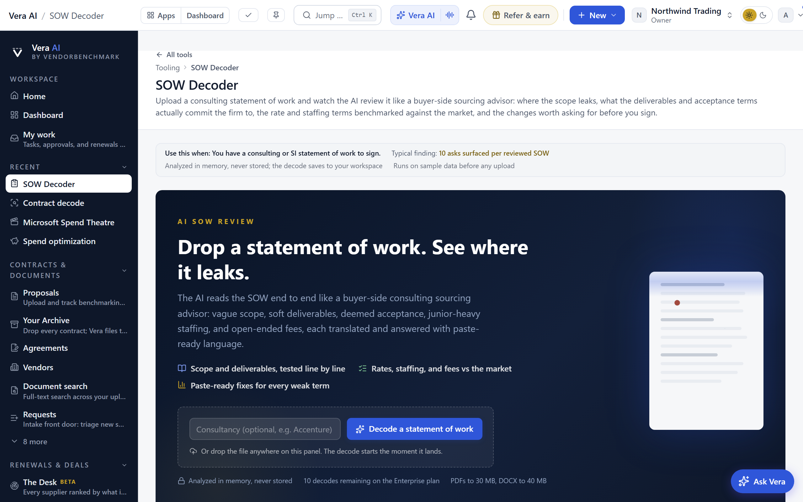SOW Decoder