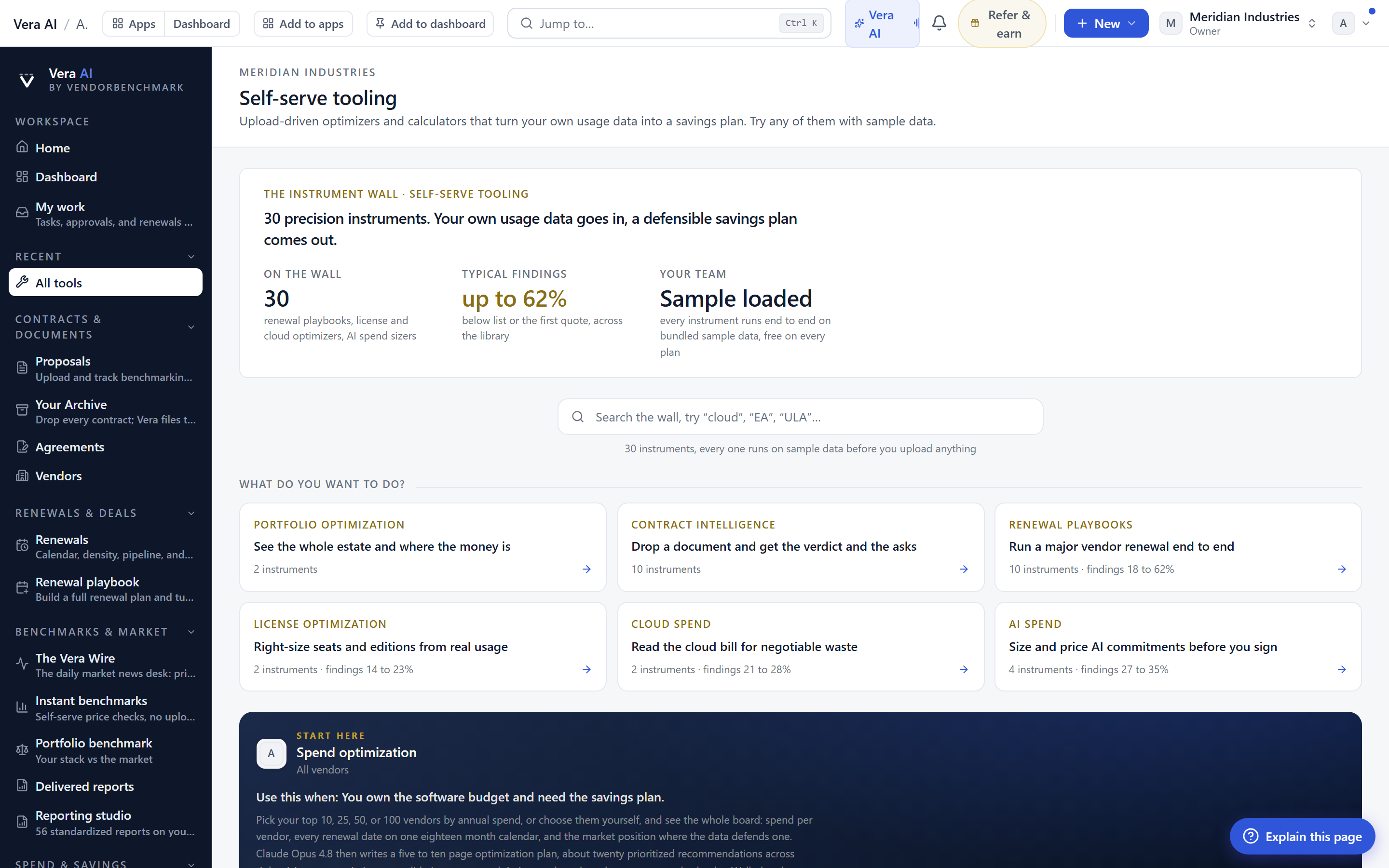 The tool suite covering benchmarking, optimization, and audits