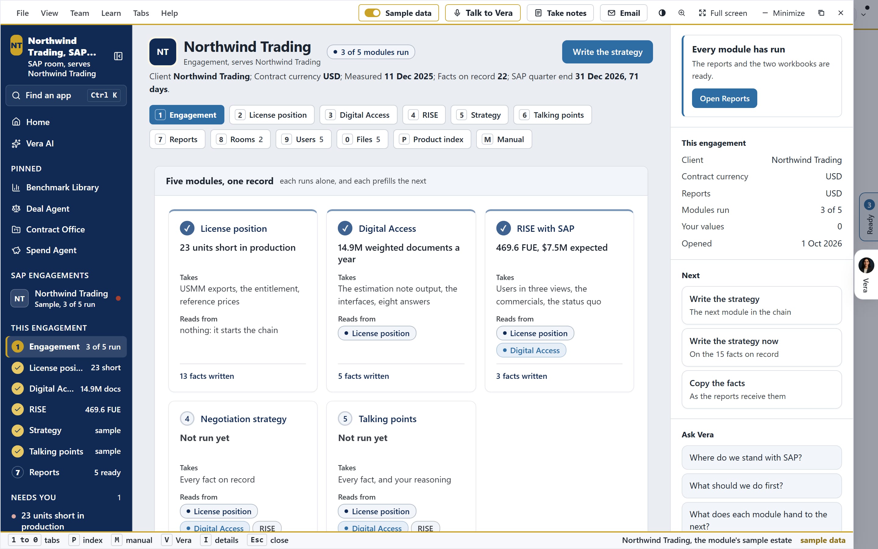 SAP Suite: Engagement. The SAP estate on one page.